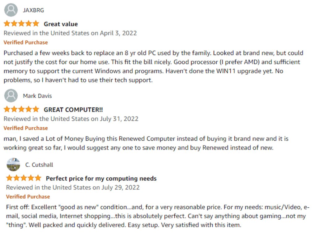 hp desktop reviews